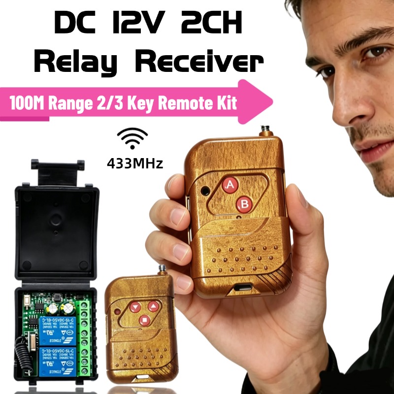 Rf 433Mhz Module - Module de relais 2 canaux 433,92