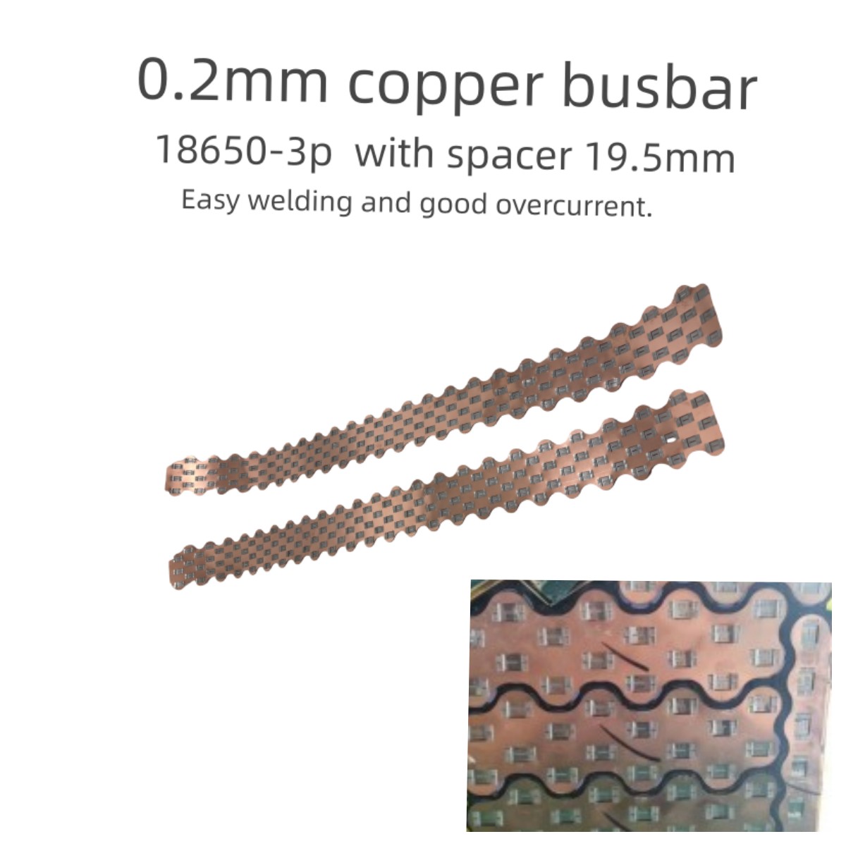 Diy Electronic Components - 18650-3P W Style barre omnibus en