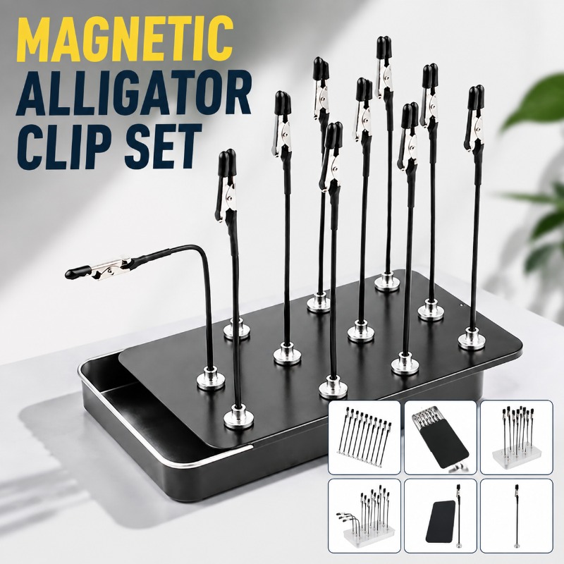 Crocodile Clip Set - Ensemble de pinces crocodile magnétiques et