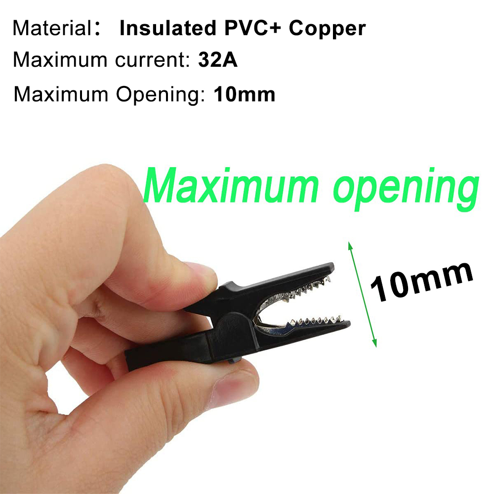 Pinces crocodiles avec fiches  - Crocodile Clip Set avis et prix