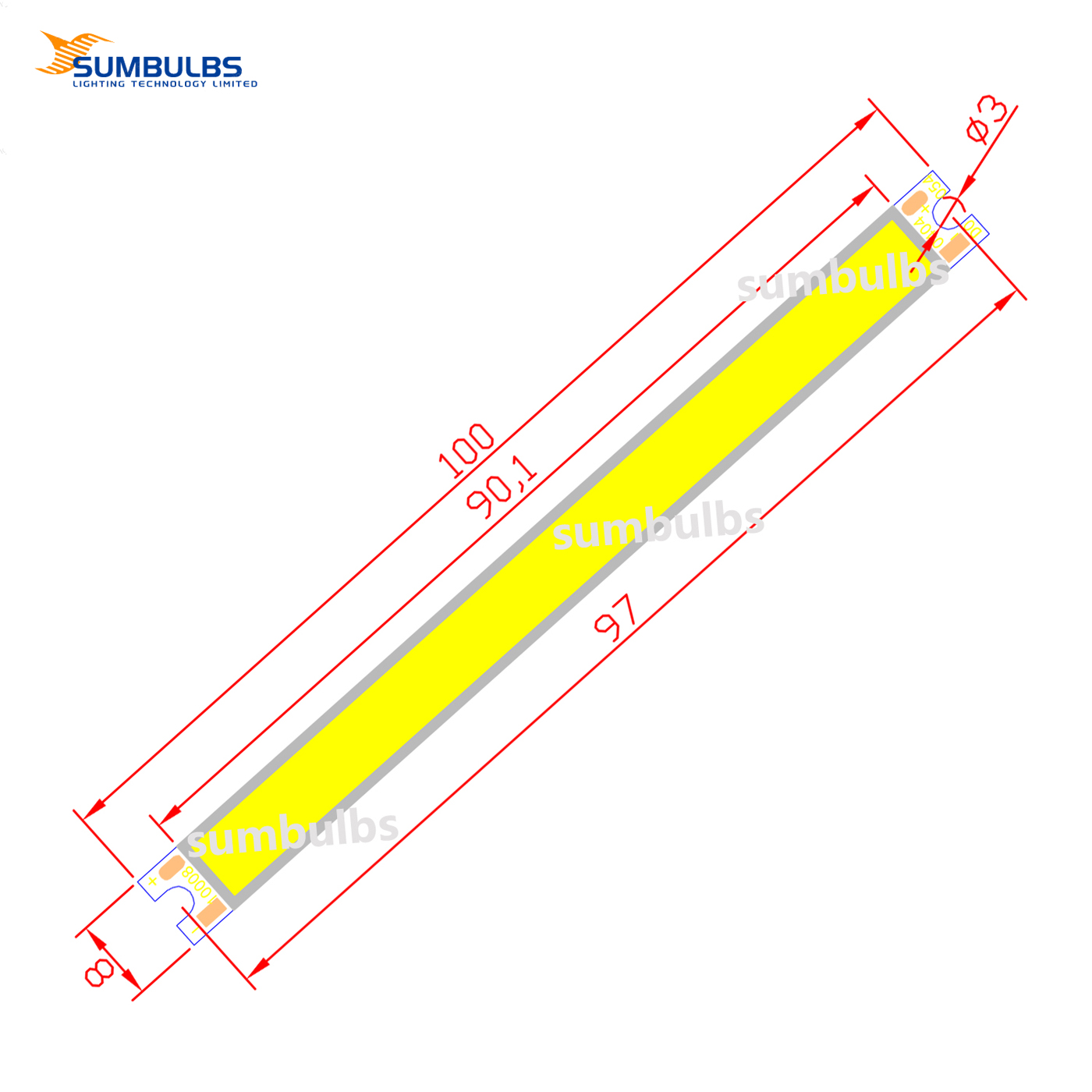 [SUMBULBS] 12V DC LED COB ampo - Diy Lamp Electronics avis et prix