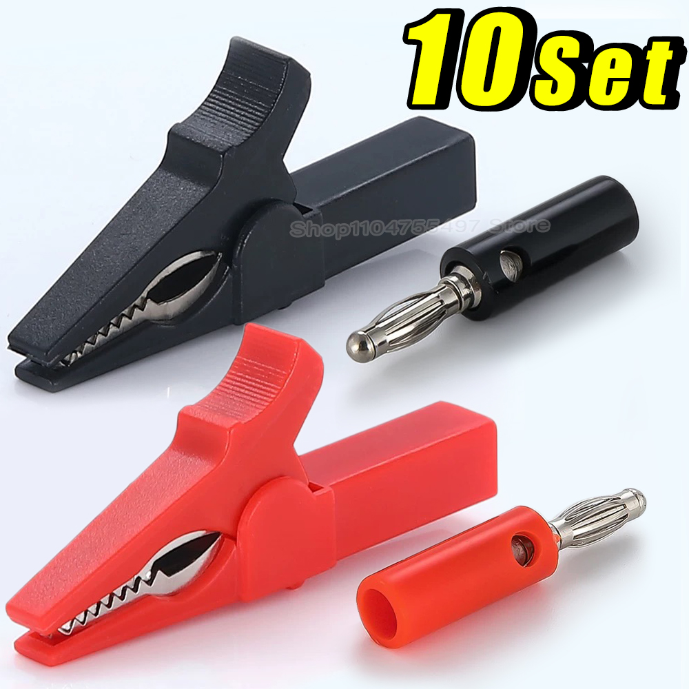 Pince crocodile avec fiches ba - Crocodile Clip Set avis et prix