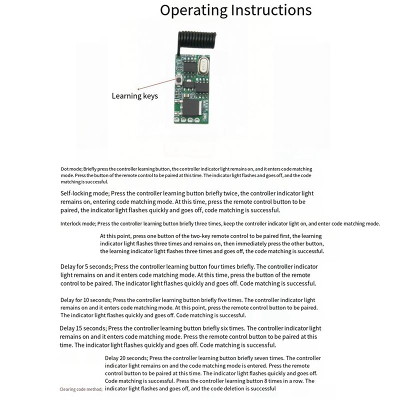 Y45A - Contrôleur de commutate - Rf 433Mhz Module avis et prix