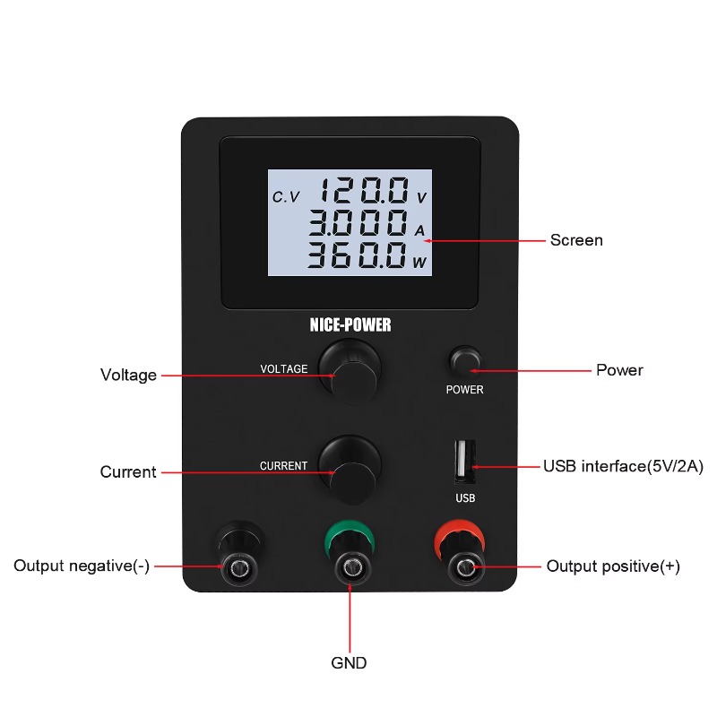 Alimentation Variable cc 120V  - Dc Power Supply Variable avis et prix